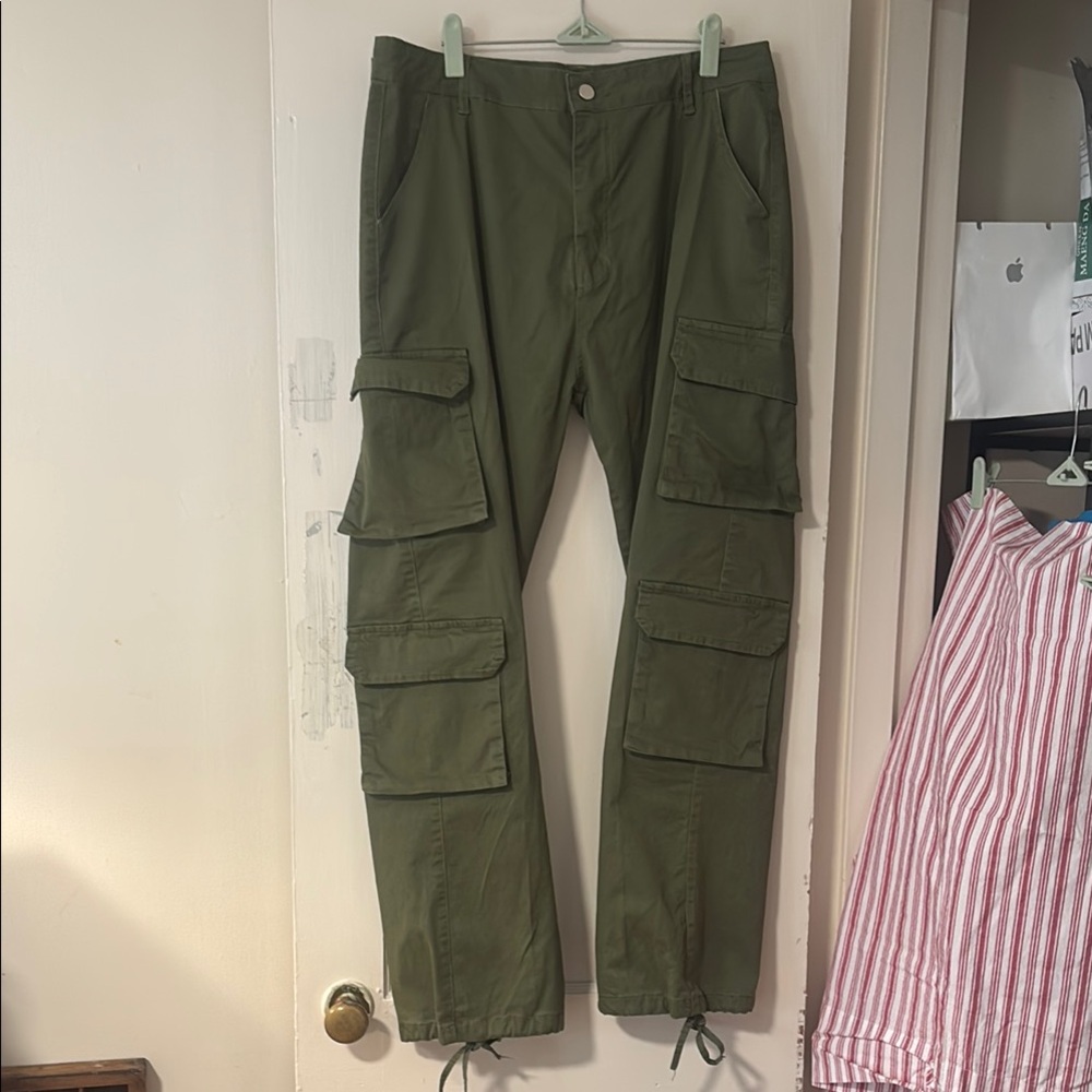 Olive Cargo Pants